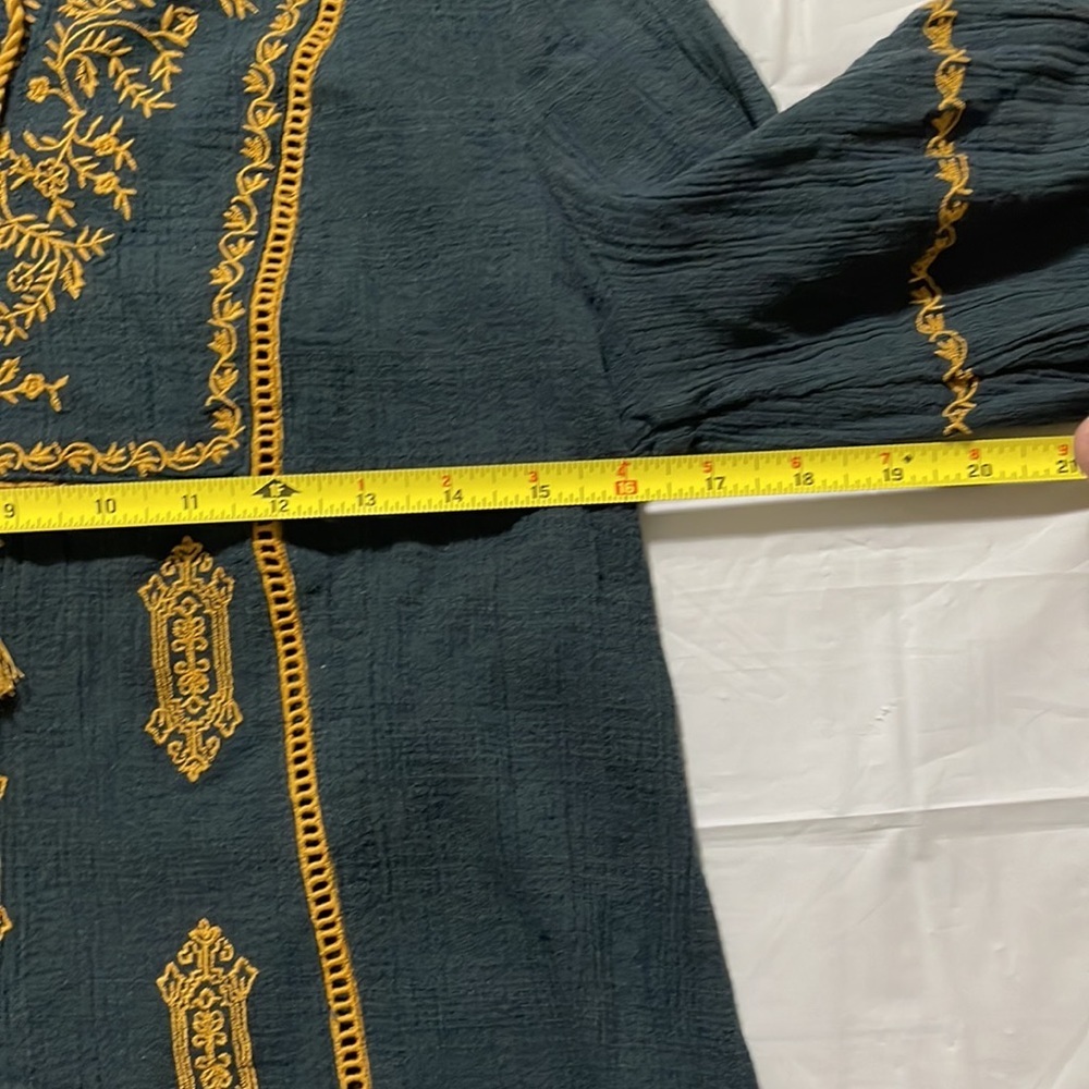 Garnet hill women’s shirt size 6 made in India beautiful shirt - Picture 5 of 9